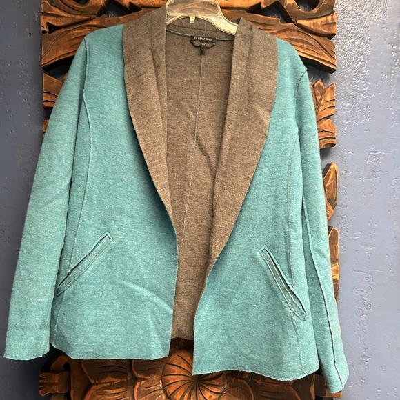 Eileen Fisher Blue Blazer - Picture 1 of 3